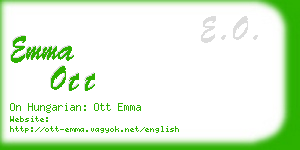 emma ott business card